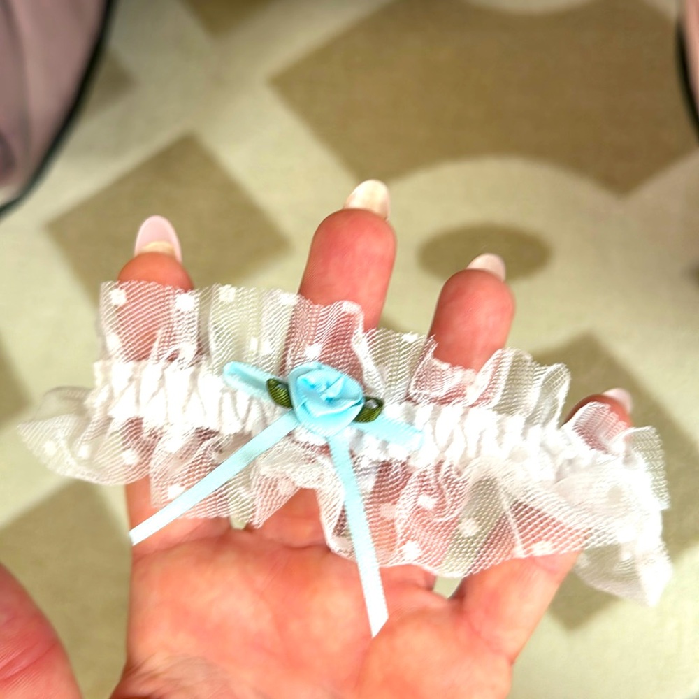 Bridal Hank Panky Garder and something blue.